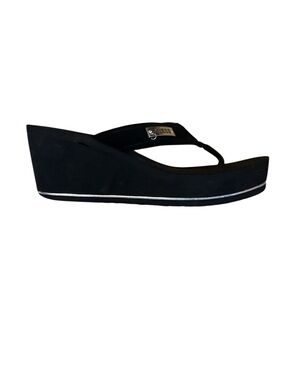 GUESS Y2K Black Platform Thong Sandals Women’s Casual Flip Flops Size 8